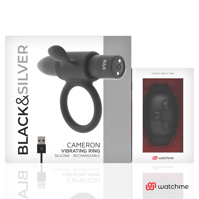 BLACK&SILVER - CAMERON REMOTE CONTROL COCKRING WATCHME - ToysByMonk