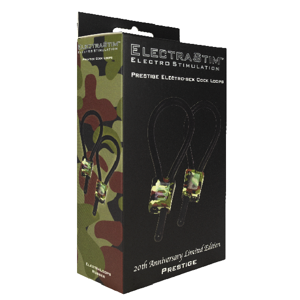 ELECTRASTIM - PRESTIGE ELECTRALOOPS ADJUSTABLE COCK RINGS CAMOUFLAGE ELECTRASTIM