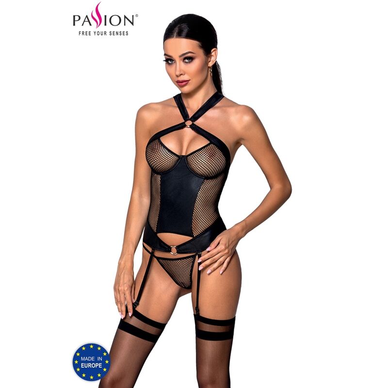 PASSION - AMANDA ECOLOGICAL LEATHER CORSET S/M PASSION WOMAN