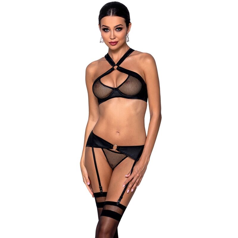 PASSION - AMANDA ECOLOGICAL LEATHER SET S/M PASSION WOMAN SETS