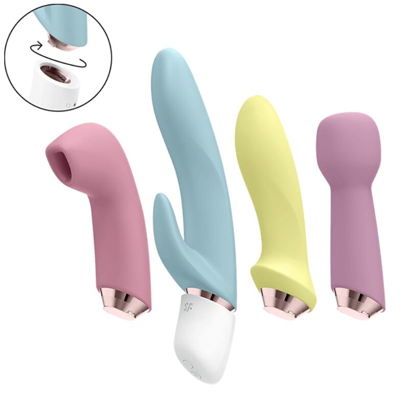 SATISFYER - MARVELOUS FOUR VIBRATOR & AIR PULSE SET SATISFYER VIBRATOR