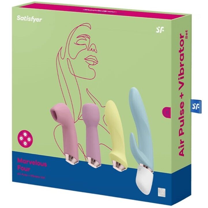 SATISFYER - MARVELOUS FOUR VIBRATOR & AIR PULSE SET SATISFYER VIBRATOR