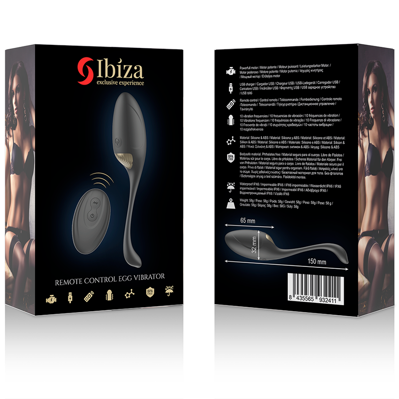 IBIZA - POWERFUL EGG VIBRATOR REMOTE CONTROL - ToysByMonk