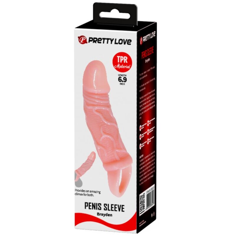 BAILE - PENIS EXTENDER SHEATH WITH STRAP FOR TESTICLES 13.5 CM - ToysByMonk