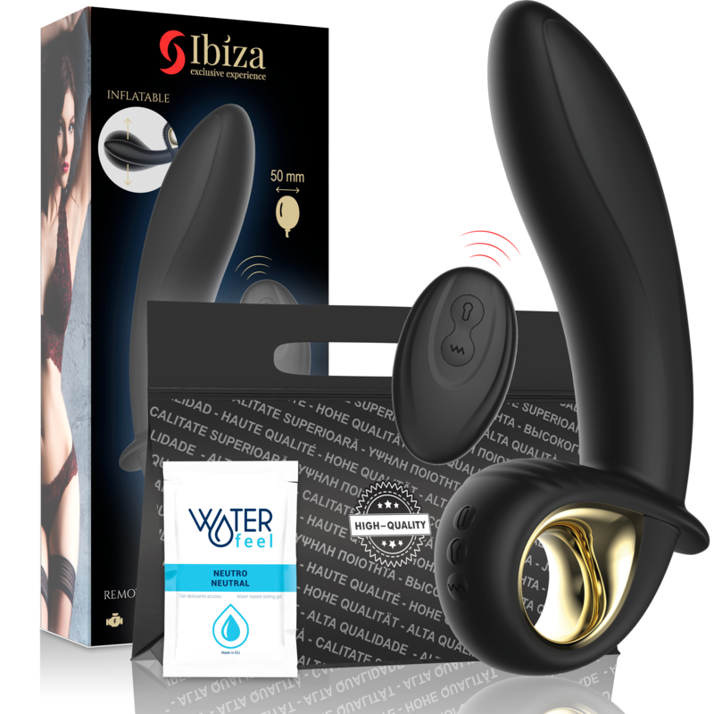 IBIZA - POWERFUL INFLATABLE ANAL/VAGINAL VIBRATOR REMOTE CONTROL - ToysByMonk