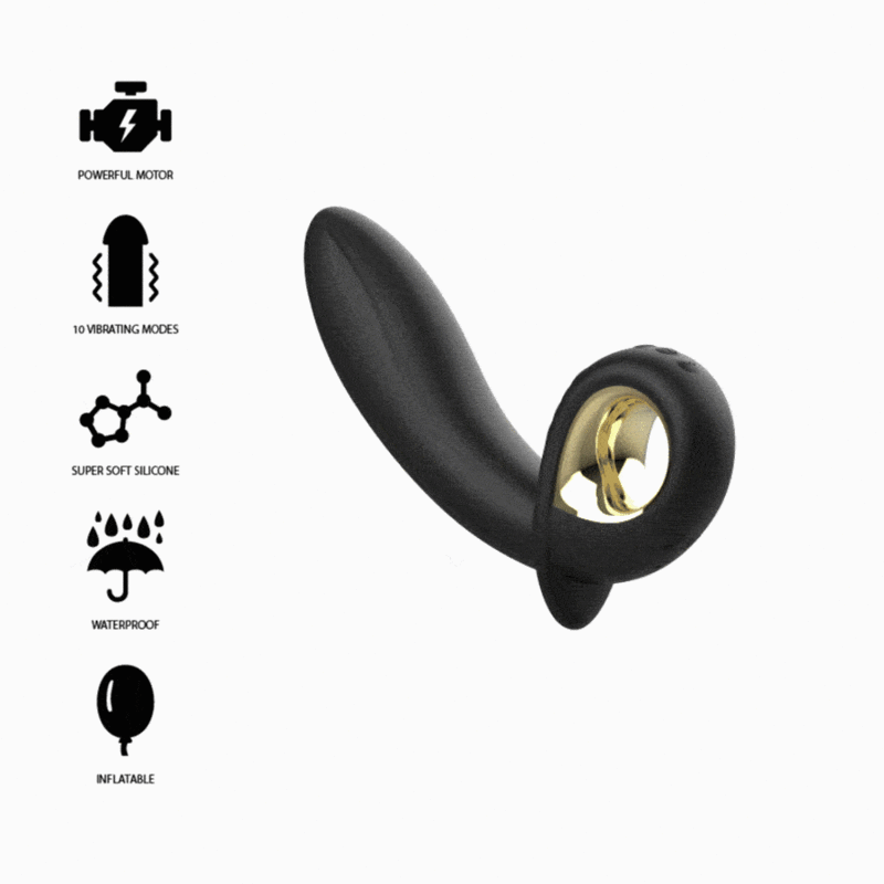 IBIZA - POWERFUL INFLATABLE ANAL/VAGINAL VIBRATOR REMOTE CONTROL - ToysByMonk