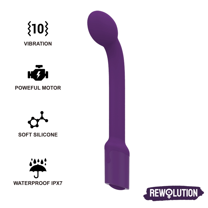 REWOLUTION - REWOFLEX FLEXIBLE G-POINT STIMULATOR VIBRATOR REWOLUTION