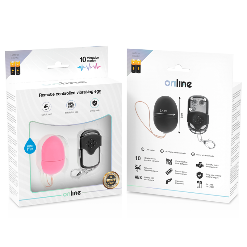ONLINE - REMOTE CONTROL VIBRATING EGG S PINK ONLINE