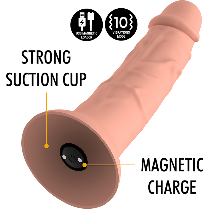 MYTHOLOGY - ASHER ORIGINAL DILDO M - VIBRATOR COMPATIBLE WITH WATCHME WIRELESS TECHNOLOGY - ToysByMonk