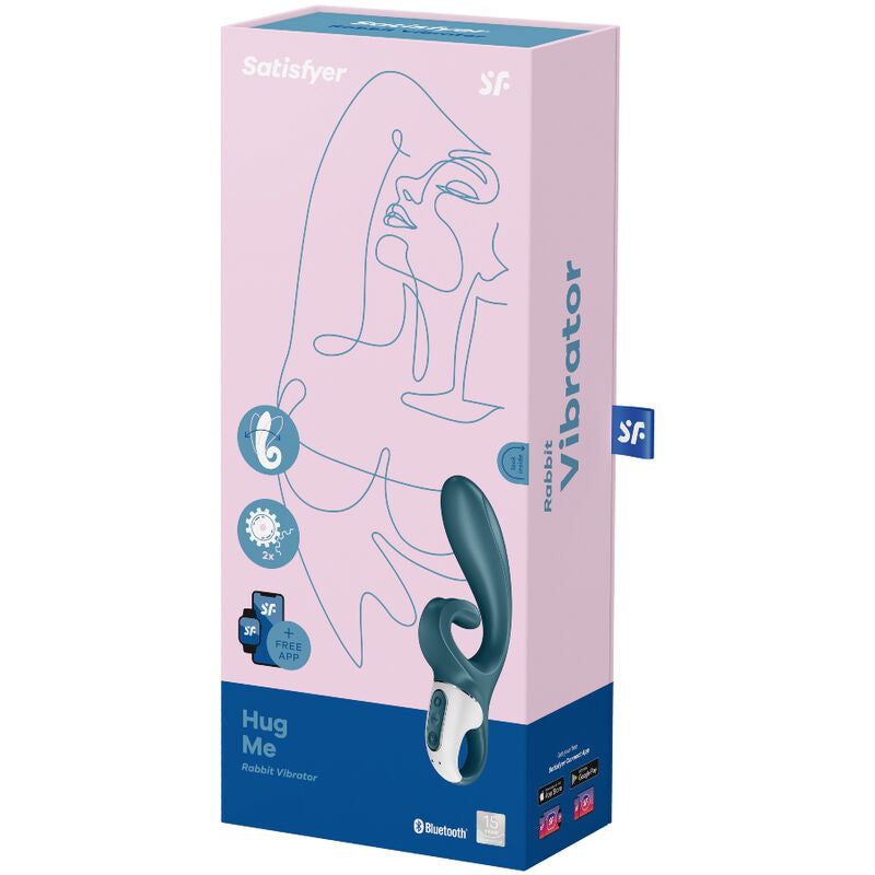SATISFYER - HUG ME RABBIT VIBRATOR APP PINK SATISFYER CONNECT