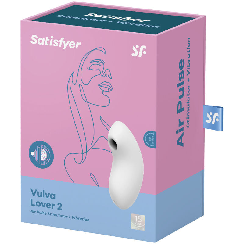 SATISFYER - VULVA LOVER 2 AIR PULSE STIMULATOR & VIBRATOR BLUE - ToysByMonk