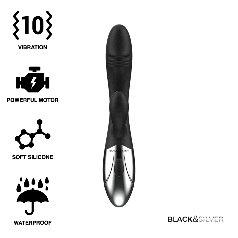 BLACK&SILVER - KALEB STIMULATING VIBE - ToysByMonk