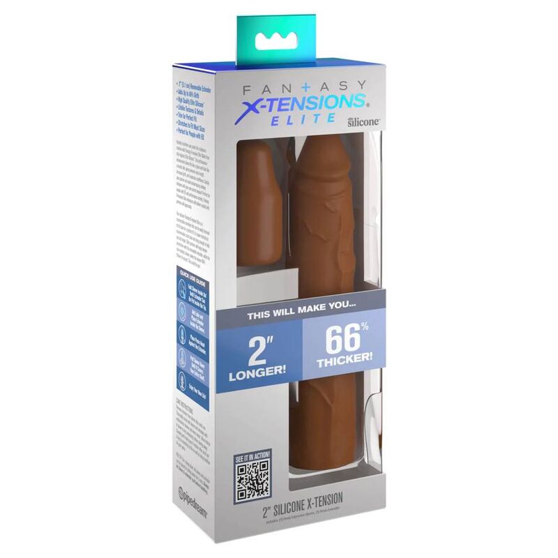 FANTASY X- TENSIONS - PIPEDREAMS SLEEVE 20,32 CM + 5,00 CM INCH PLUG CARAMEL - ToysByMonk
