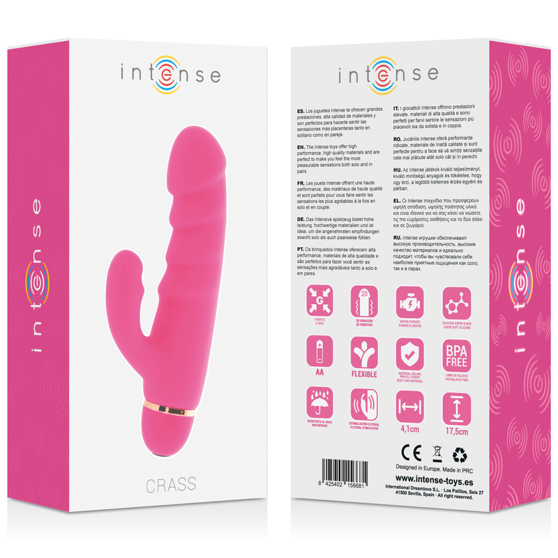 INTENSE - CRASS 20 SPEEDS SILICONE PINK - ToysByMonk