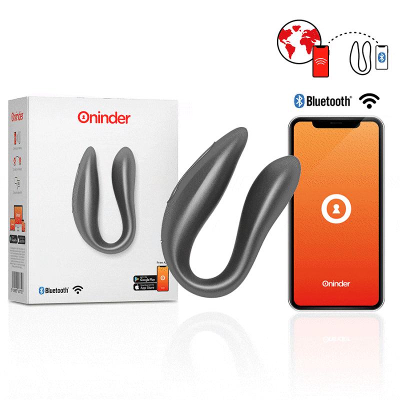 ONINDER - LISBOA BLACK G-POINT & CLITORIS STIMULATOR - FREE APP - ToysByMonk