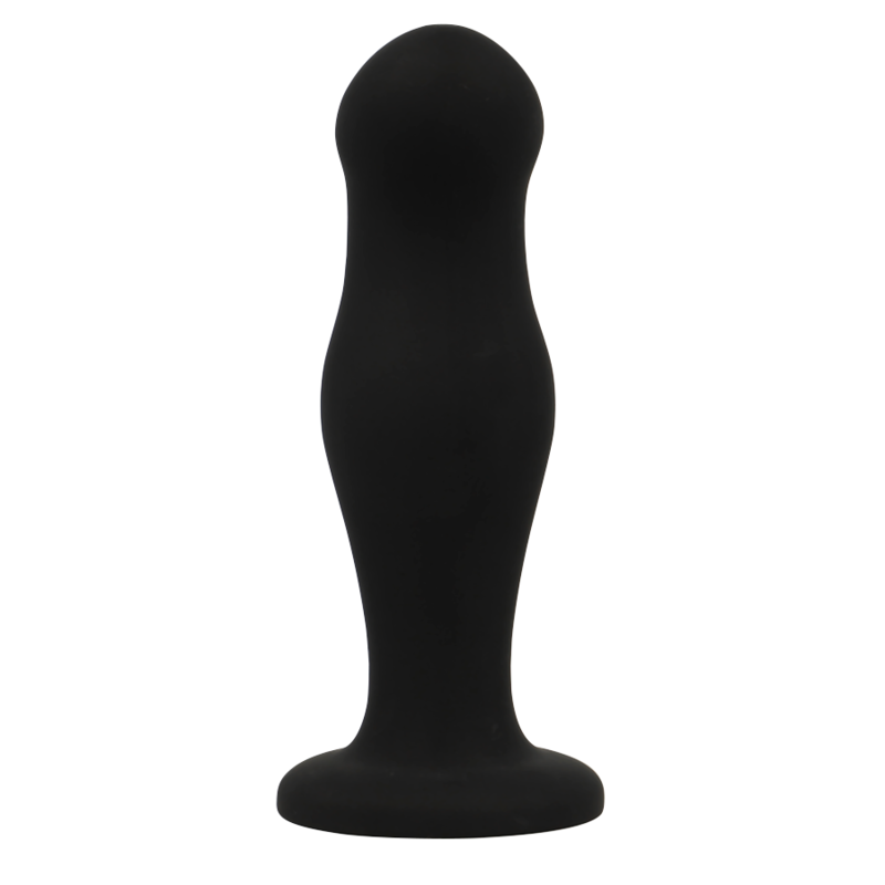 BLACK&SILVER - SEAN PLUG ANAL PREMIUM SILICONE BLACK - ToysByMonk