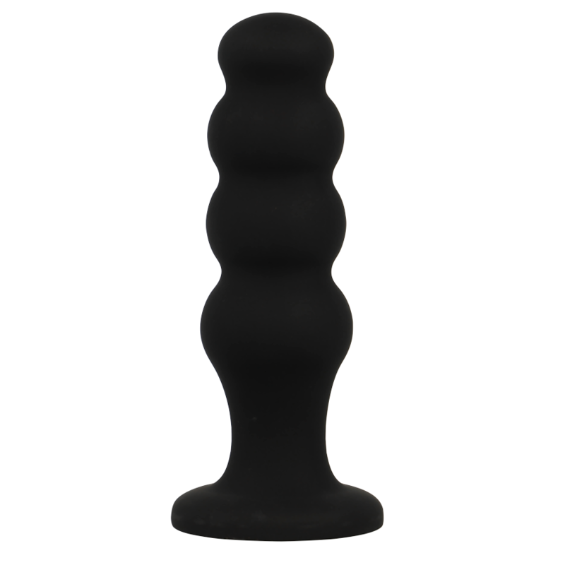 BLACK&SILVER - SCOTT PREMIUM SILICONE ANAL PLUG BLACK BLACK&SILVER