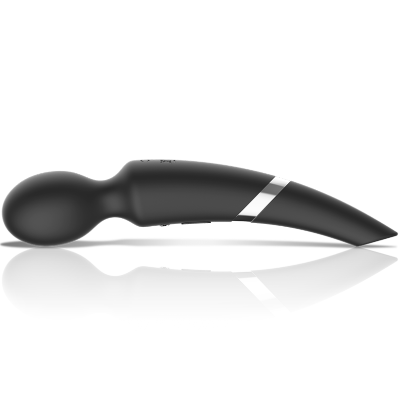 BLACK&SILVER - BECK RECHARGEABLE SILICONE MASSAGER AND SUCTION BLACK BLACK&SILVER