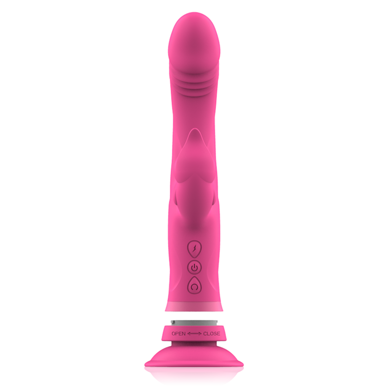 INTENSE - JULIO RABBIT VIBRATOR PINK SILICONE - ToysByMonk