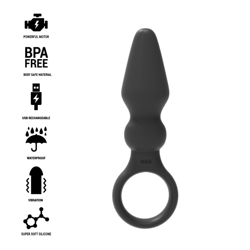 BLACK&SILVER - OZZY KRACHTIGE SILICONEN ANAAL PLUG