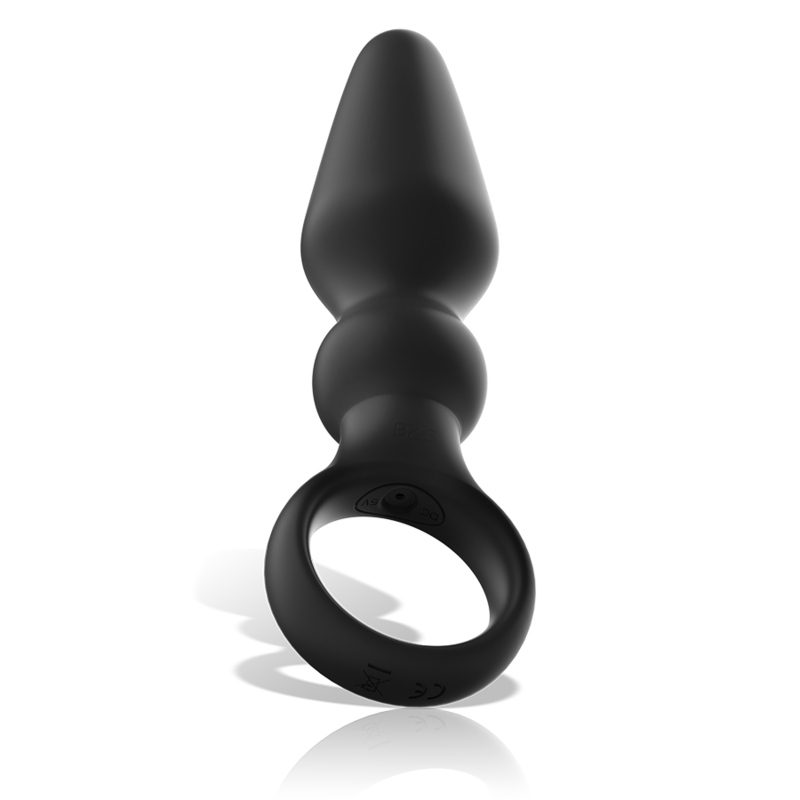 BLACK&SILVER - OZZY POWERFUL SILICONE ANAL PLUG - ToysByMonk