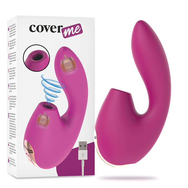 COVERME - CLITORAL SUCTION & POWERFUL G-SPOT RUSH VIBRATOR - ToysByMonk