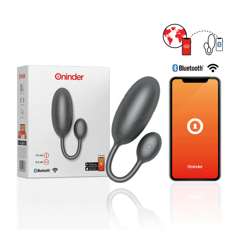 ONINDER - TOKYO VIBRATING EGG PINK 7.5 X 3.2 CM FREE APP ONINDER