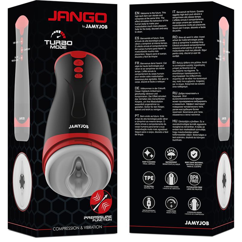 JAMYJOB - JANGO COMPRESSION AND VIBRATION MASTURBATOR JAMYJOB