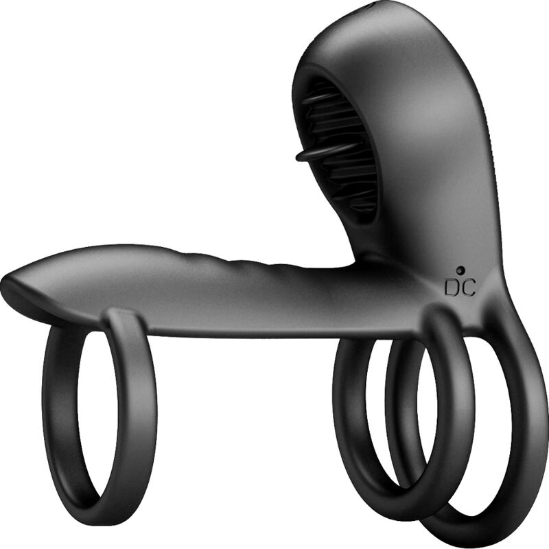 PRETTY LOVE - JAMMY PENIS SHEATH 12 VIBRATIONS WITH RECHARGEABLE SILICONE TONGUE PRETTY LOVE MALE
