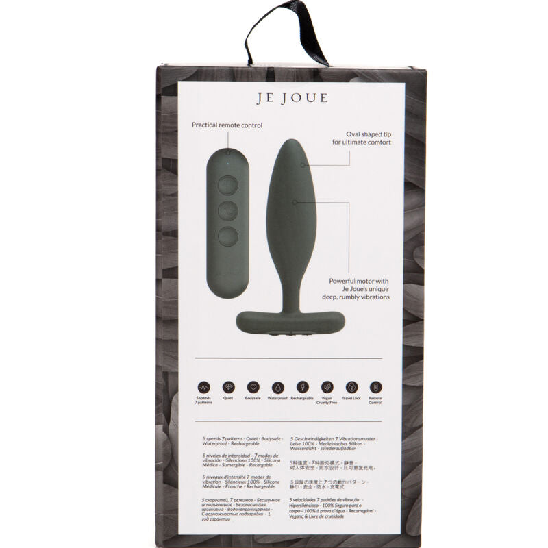 JE JOUE - VESTA ANAL PLUG VIBRATOR BLACK - ToysByMonk