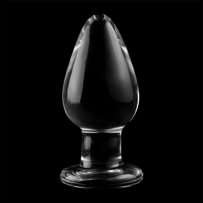 NEBULA SERIES BY IBIZA - MODEL 3 ANAL PLUG BOROSILICATE GLASS TRANSPARENT 11 CM -O- 5 CM - ToysByMonk