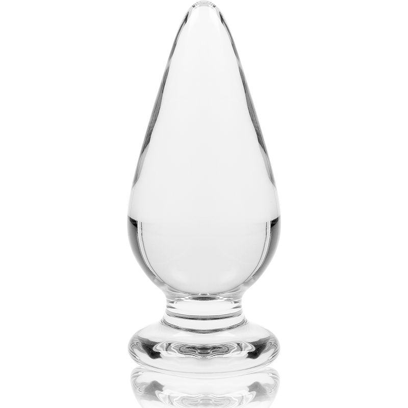 NEBULA SERIES BY IBIZA - MODEL 4 ANAL PLUG BOROSILICATE GLASS CLEAR 11 CM -O- 5 CM - ToysByMonk