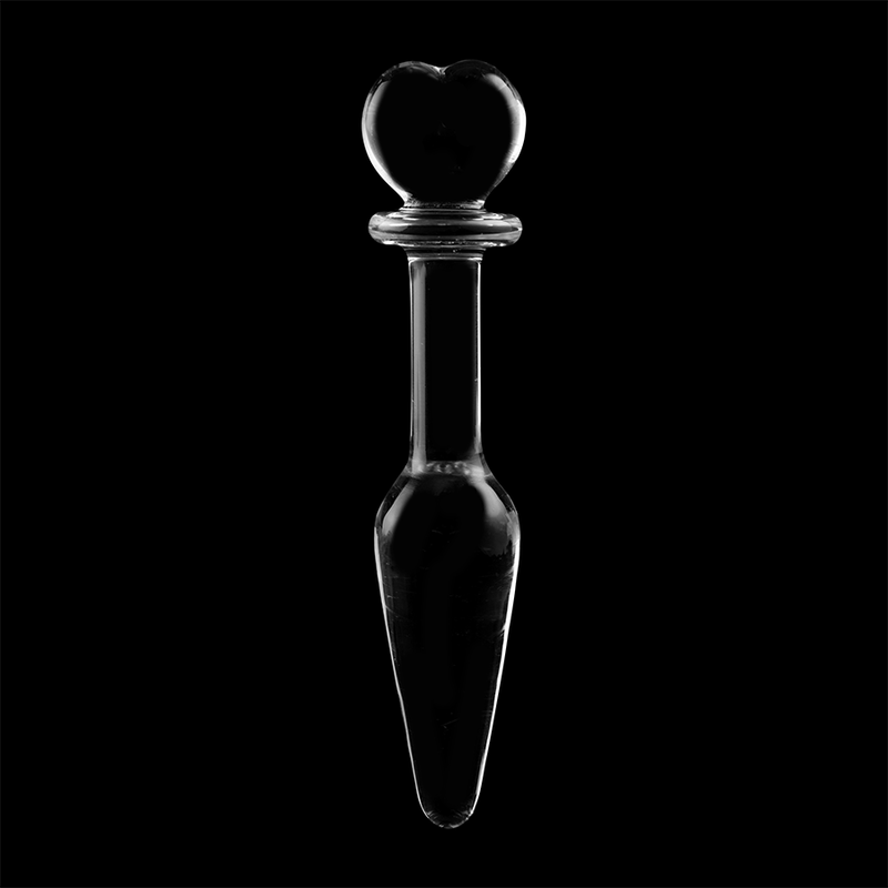 NEBULA SERIES BY IBIZA - MODEL 7 ANAL PLUG BOROSILICATE GLASS CLEAR 13.5 CM -O- 3 CM - ToysByMonk