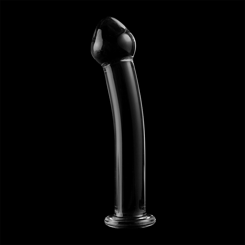 NEBULA SERIES BY IBIZA - MODEL 11 DILDO BOROSILICATE GLASS CLEAR 16 CM -O- 3 CM - ToysByMonk