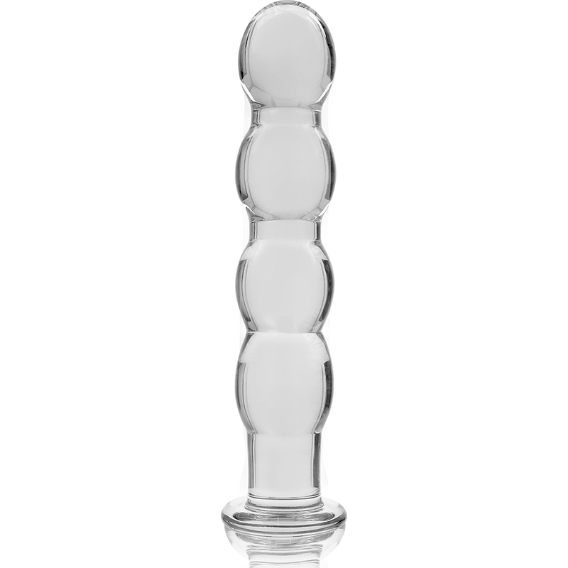NEBULA SERIES BY IBIZA - MODEL 10 DILDO BOROSILICATE GLASS CLEAR 16.5 CM -O- 3.5 CM - ToysByMonk