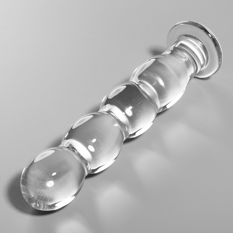 NEBULA SERIES BY IBIZA - MODEL 10 DILDO BOROSILICATE GLASS CLEAR 16.5 CM -O- 3.5 CM - ToysByMonk