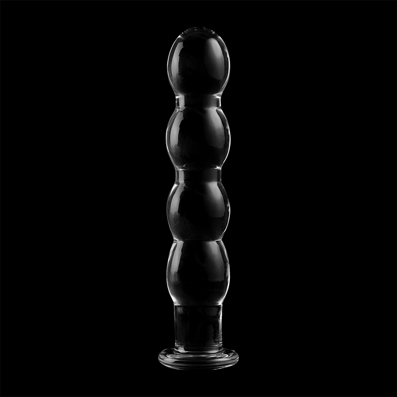 NEBULA SERIES BY IBIZA - MODEL 10 DILDO BOROSILICATE GLASS CLEAR 16.5 CM -O- 3.5 CM - ToysByMonk