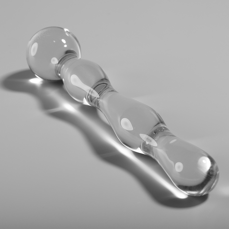 NEBULA SERIES BY IBIZA - MODEL 13 DILDO BOROSILICATE GLASS CLEAR 18 CM -O- 3.5 CM - ToysByMonk