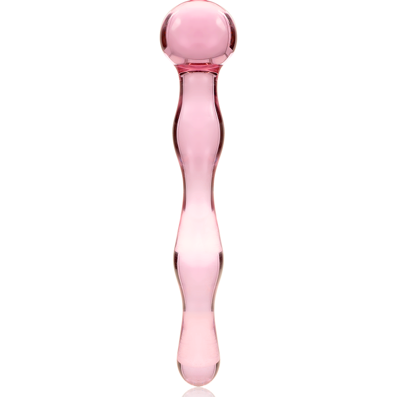 NEBULA SERIES BY IBIZA - MODEL 13 DILDO BOROSILICATE GLASS CLEAR 18 CM -O- 3.5 CM - ToysByMonk