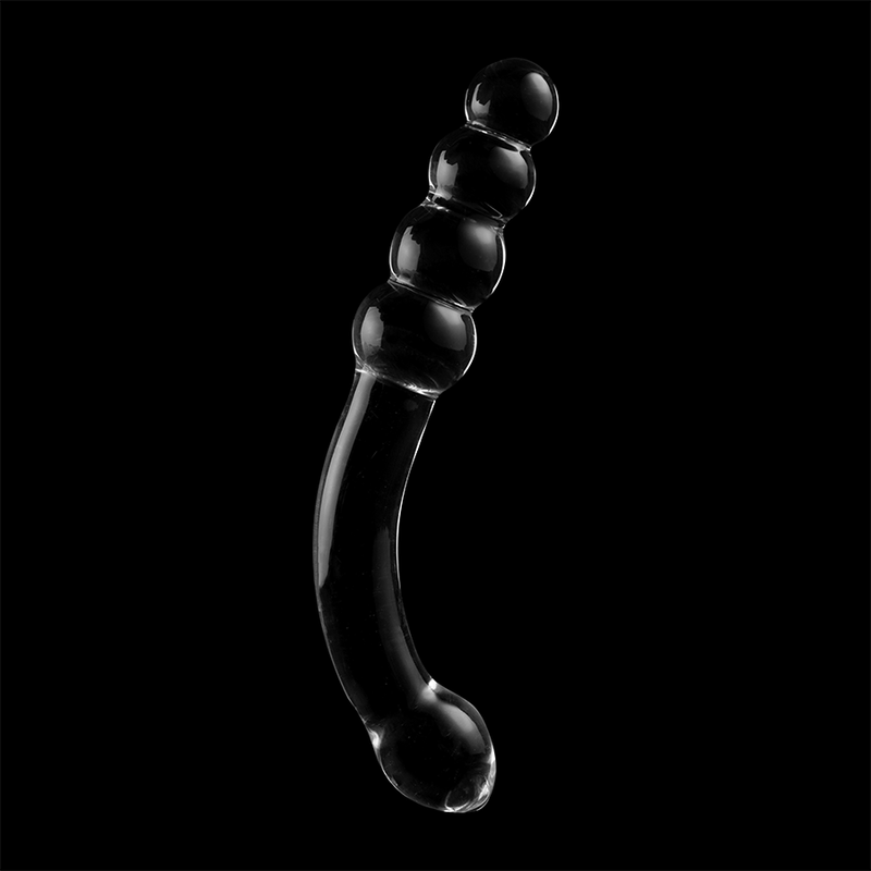 NEBULA SERIES BY IBIZA - MODEL 14 DILDO BOROSILICATE GLASS CLEAR 18.5 CM -O- 3 CM - ToysByMonk