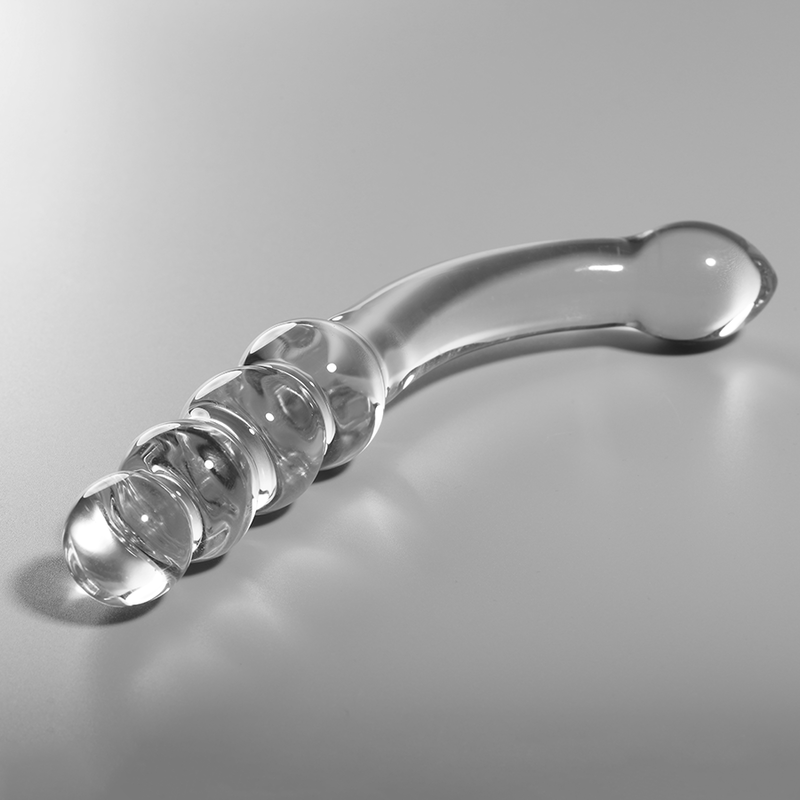 NEBULA SERIES BY IBIZA - MODEL 14 DILDO BOROSILICATE GLASS CLEAR 18.5 CM -O- 3 CM - ToysByMonk