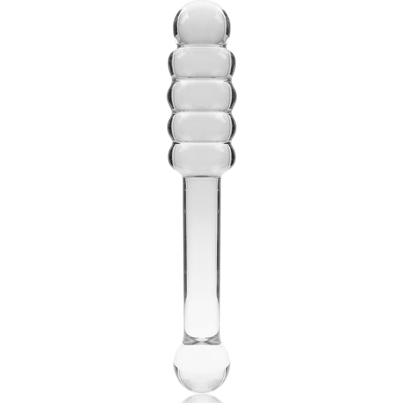 NEBULA SERIES BY IBIZA - MODEL 20 DILDO BOROSILICATE GLASS CLEAR 20.5 CM -O- 3 CM - ToysByMonk