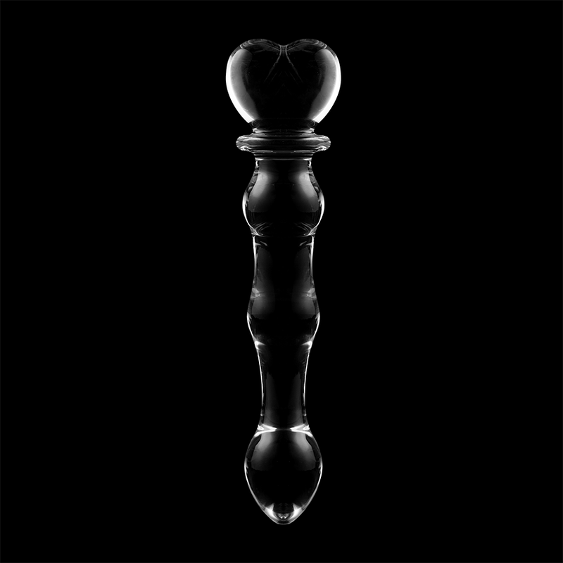 NEBULA SERIES BY IBIZA - MODEL 21 DILDO BOROSILICATE GLASS CLEAR 20.5 CM -O- 3.5 CM - ToysByMonk