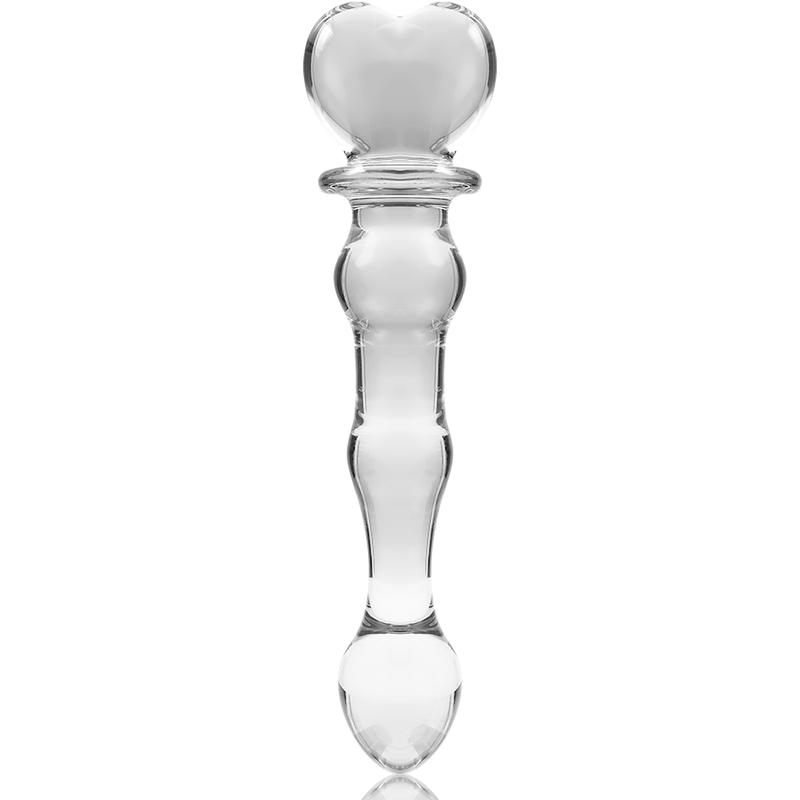 NEBULA SERIES BY IBIZA - MODEL 21 DILDO BOROSILICATE GLASS CLEAR 20.5 CM -O- 3.5 CM - ToysByMonk