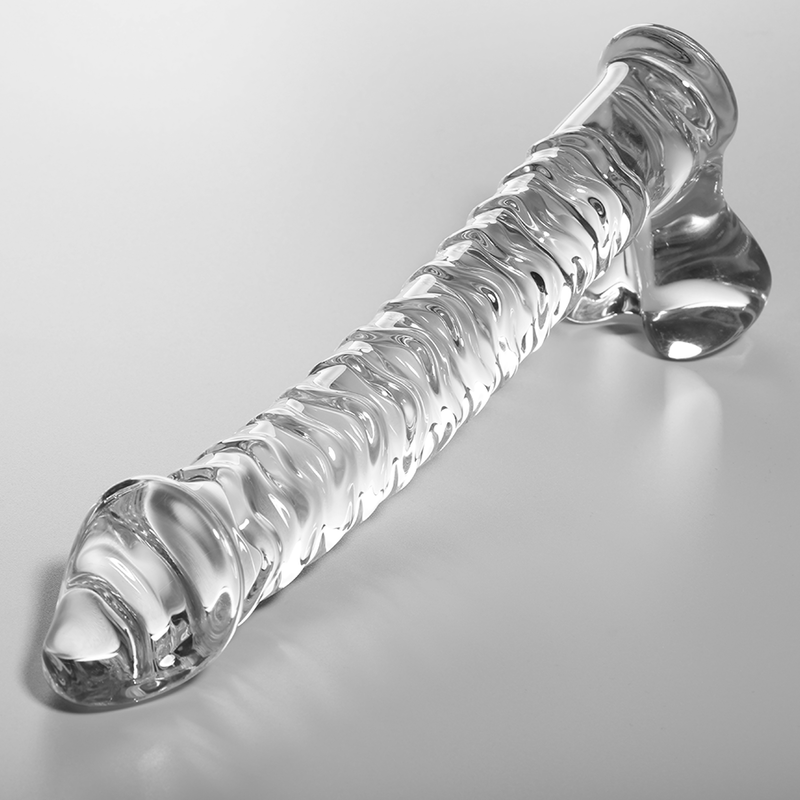 NEBULA SERIES BY IBIZA - MODEL 23 DILDO BOROSILICATE GLASS CLEAR 21.5 CM -O- 4 CM - ToysByMonk