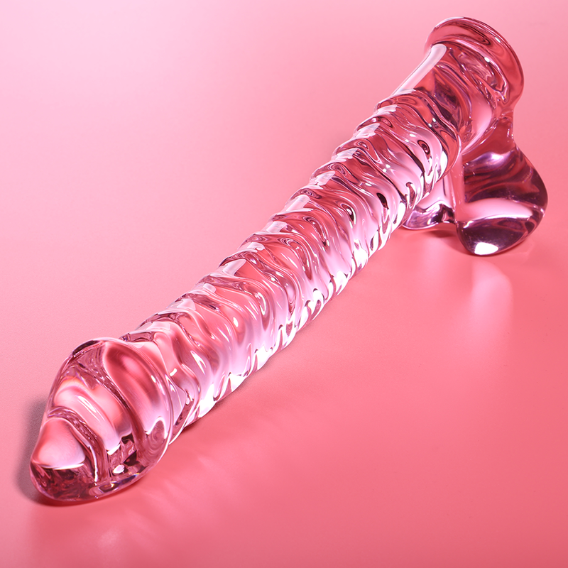 NEBULA SERIES BY IBIZA - MODEL 23 DILDO BOROSILICATE GLASS CLEAR 21.5 CM -O- 4 CM - ToysByMonk