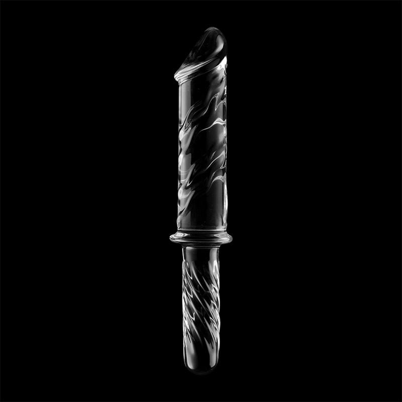NEBULA SERIES BY IBIZA - MODEL 24 DILDO BOROSILICATE GLASS CLEAR 28.5 CM -O- 5 CM - ToysByMonk