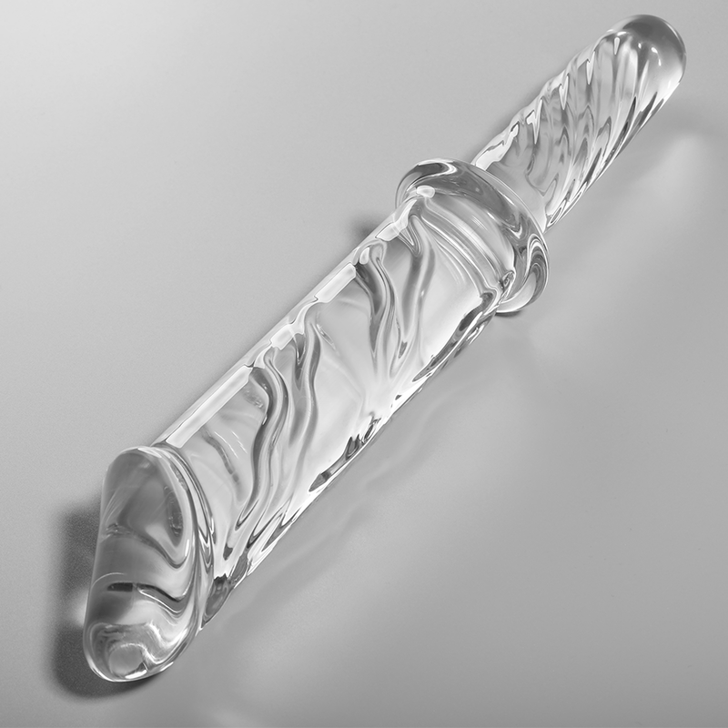 NEBULA SERIES BY IBIZA - MODEL 24 DILDO BOROSILICATE GLASS CLEAR 28.5 CM -O- 5 CM - ToysByMonk