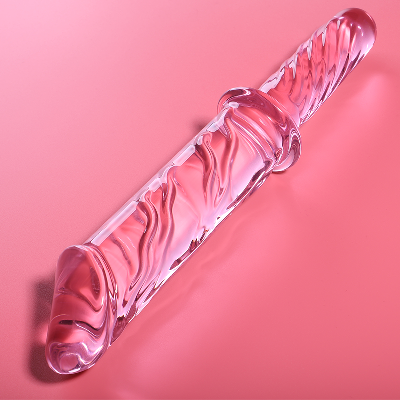 NEBULA SERIES BY IBIZA - MODEL 24 DILDO BOROSILICATE GLASS CLEAR 28.5 CM -O- 5 CM - ToysByMonk