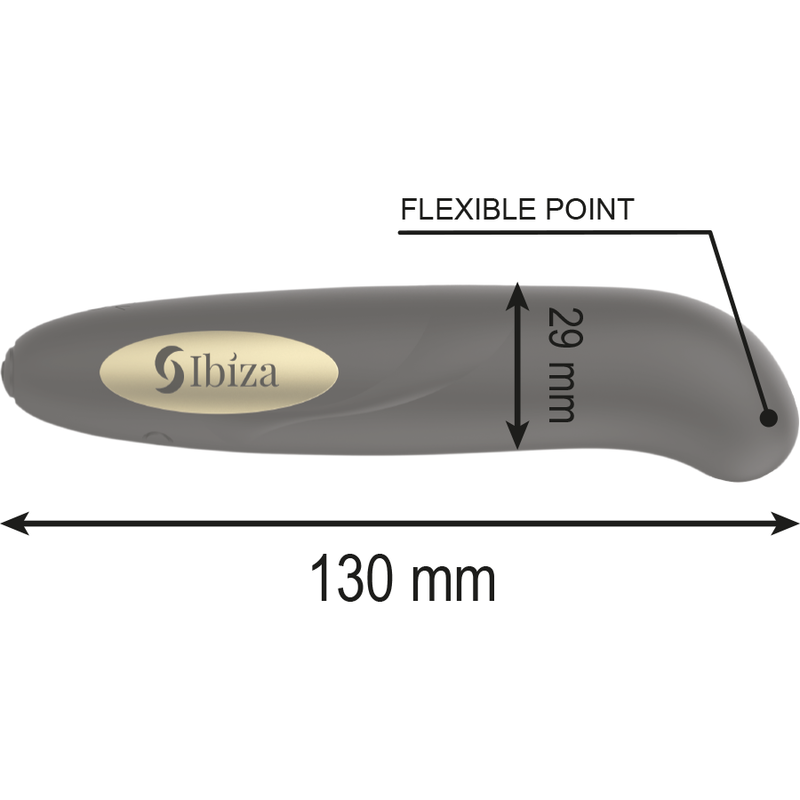 IBIZA - CLIT STIMULATOR USB CHARGER 10 VIBRATION MODES GOLDEN 13 X 2,9 IBIZA TECHNOLOGY